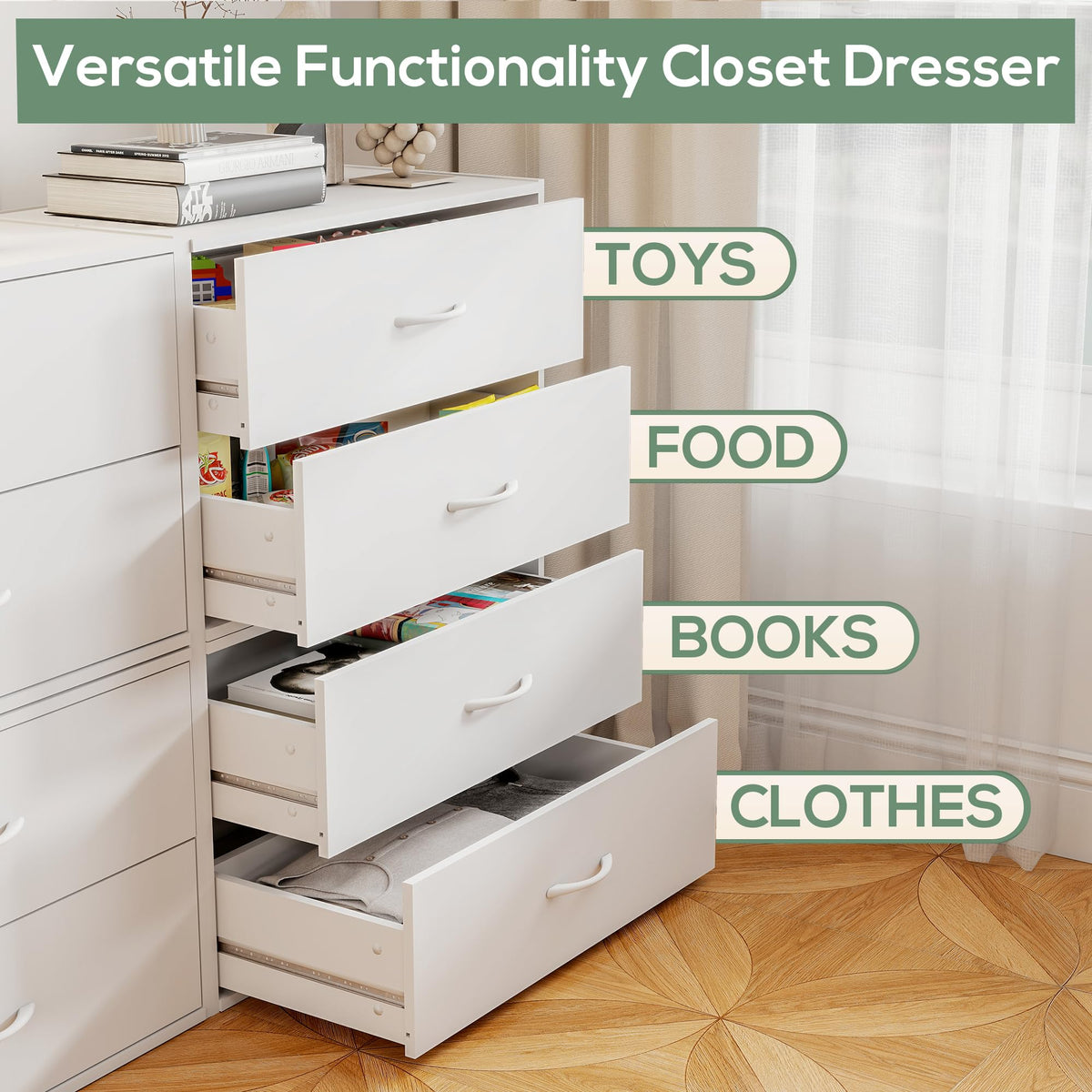2 Wood Drawers Closet Dresser Storage Organizer Stackable 3 Packs