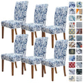 Chair Covers 6 Pack, Stretch Dining Chair Cover, Washable Spandex Kitchen Parsons Chair Slipcovers, Removable Seat