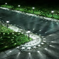 Super Bright Solar Lights Outdoor Waterproof-10 Pack, Dusk to Dawn Up to 12 Hrs Solar Powered Outdoor Pathway Garden