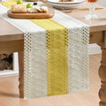 Yellow Farmhouse Rustic Table Runner 12x120 Inch