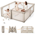 Baby Playpen, 79x71 Inch Baby Gate Playpens for Babies and Toddlers, Extra Large Playpen with Door Play Yard for