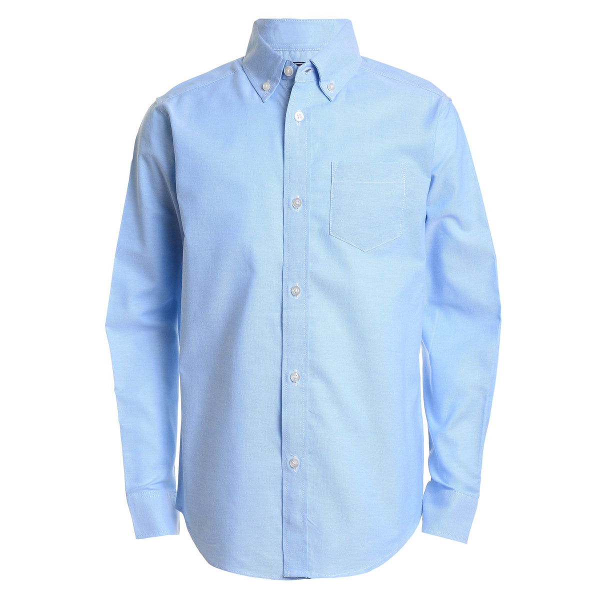 Toddler Boy's Long Sleeve Solid Button-Down Oxford Shirt Shirt, ox Blue, /3