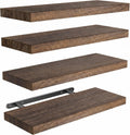 Floating Shelves, Paulownia Wood Wall Shelves /Living Room/Bedroom/Kitchen/Home Office, Natural Wood Floating Shelf