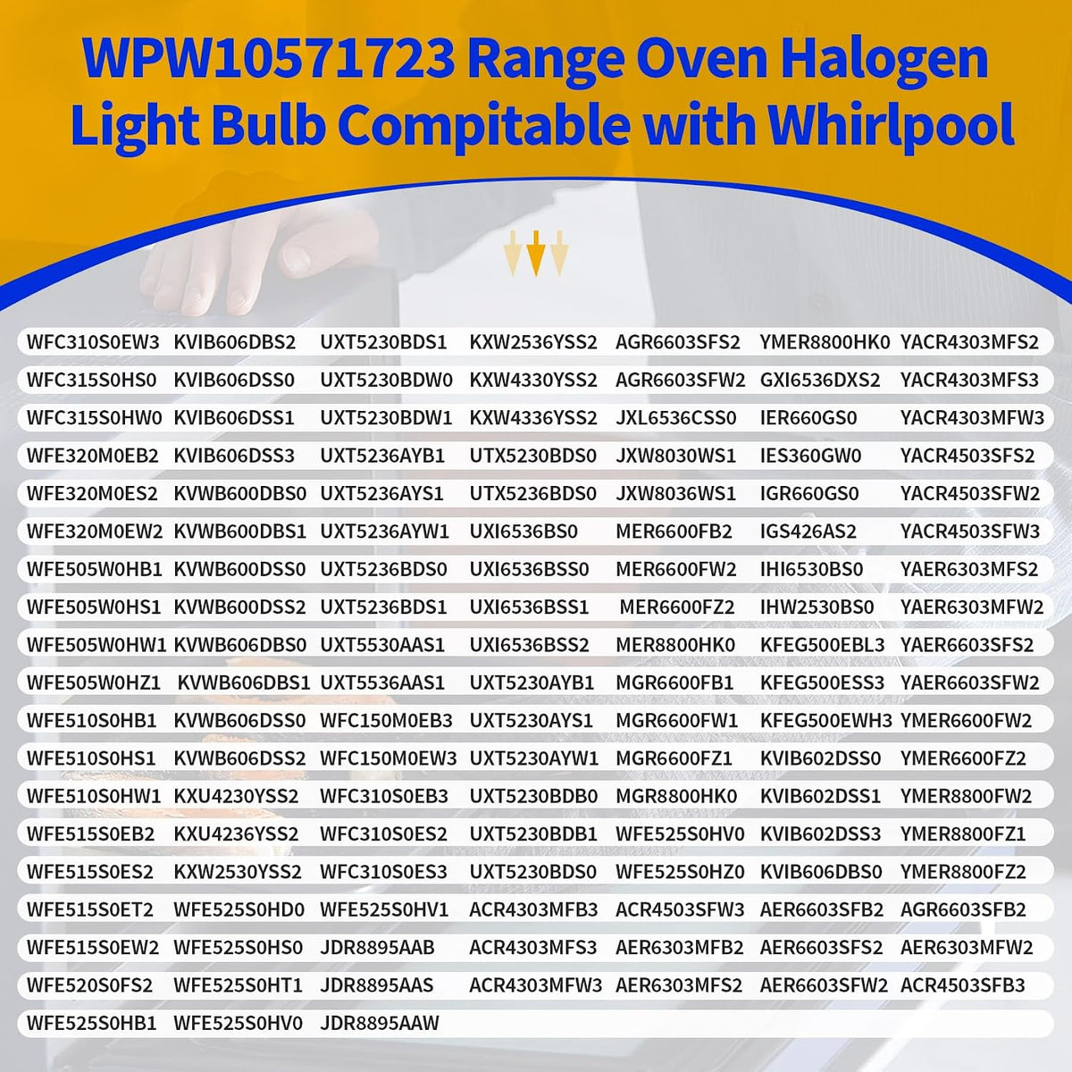 Range Hood Light Bulb 120V 40W G9 Replacement