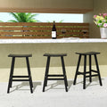 All-Weather Bar Stools Set of 3, 29" Height Outdoor Bar Stools, Adirondack Poly Patio Bar Stool Counter and Garden
