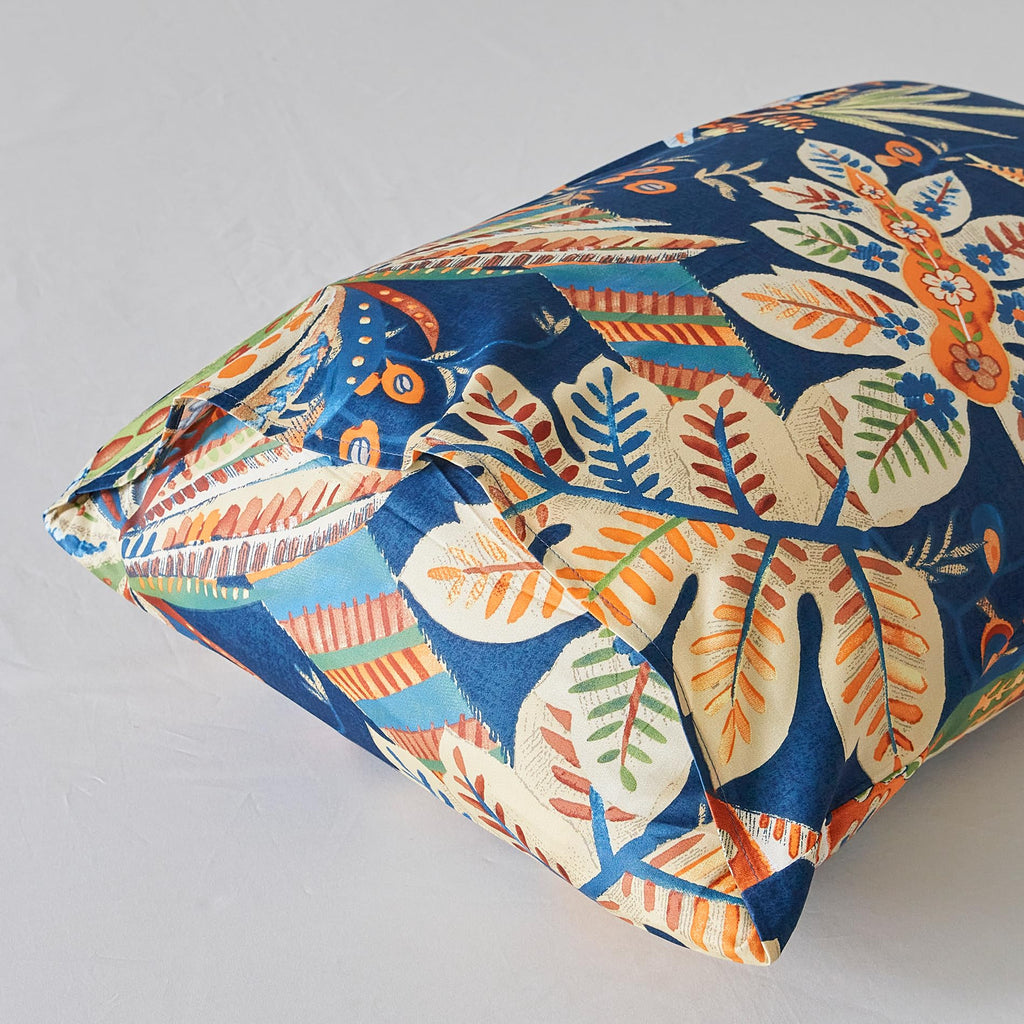 Aquatic Botanical Duvet Cover 100% Egyptian Cotton 3 Pcs Set