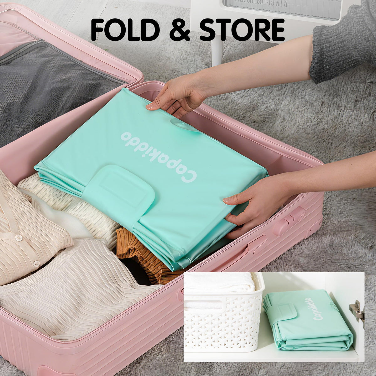 Collapsible Baby Bathtub,Space-Saving & Easy to Clean