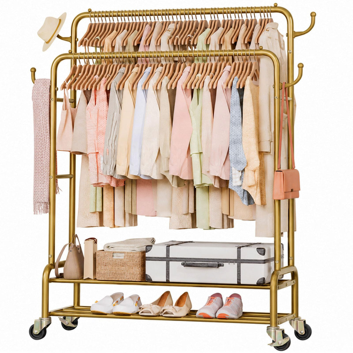 Sturdy Garment Rack : 265 lbs Heavy Duty Clothes Organizer