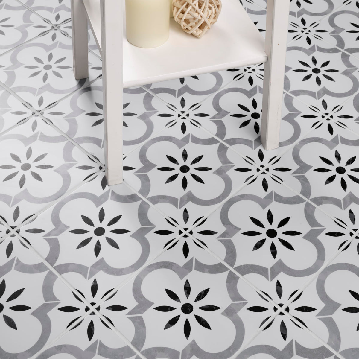 Porcelain Floor & Wall Tile | Amara Blue Akara | 8" x 8"