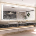 96x36 Inch LED Bathroom Mirror with Lights, Fast & Safe Defogging