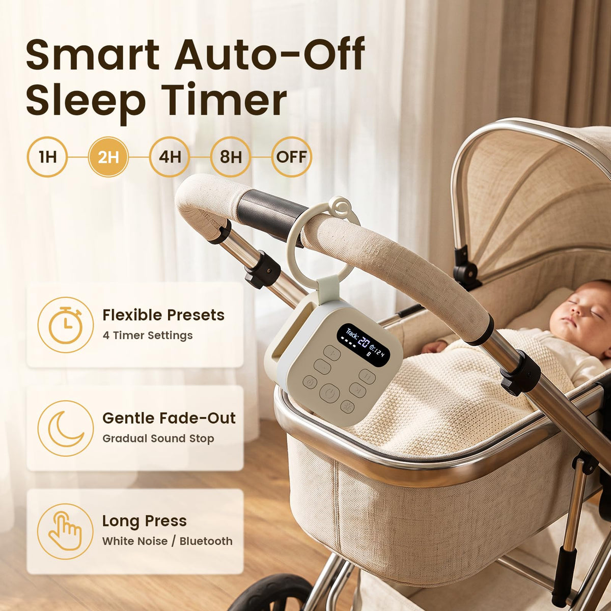 Sound White Noise Machine & Essentials for Baby & Adults -Putty