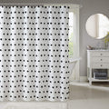 Sophie Shower Curtain , 72 x 72, Black | Adds Privacy, Machine Washable, OEKO-TEX Certified