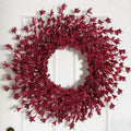 26" Fall Wreaths for Front Door Outside Large Autumn Wreath Burgundy