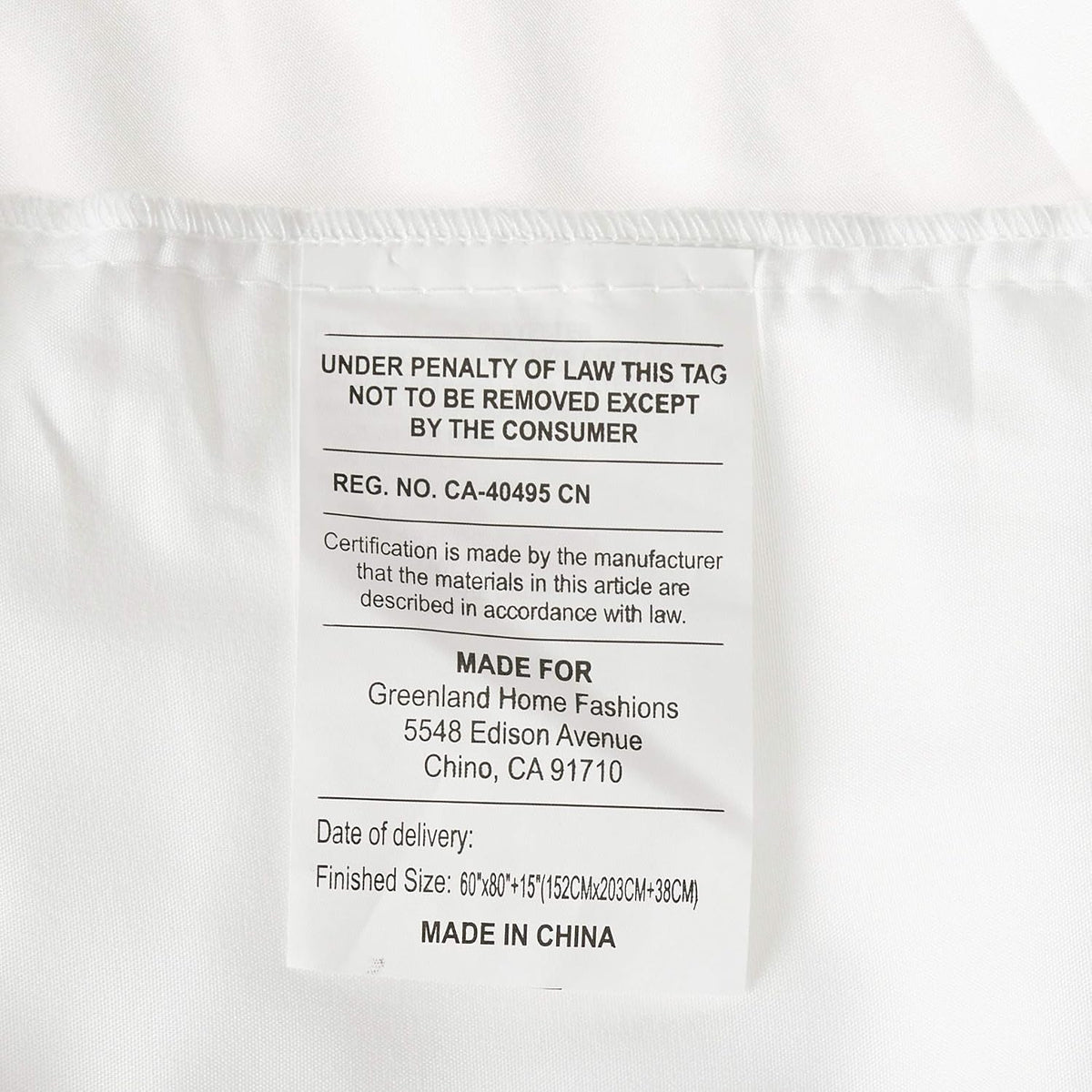 Voile Bed Skirt, Lined, White, Queen 18-inch L