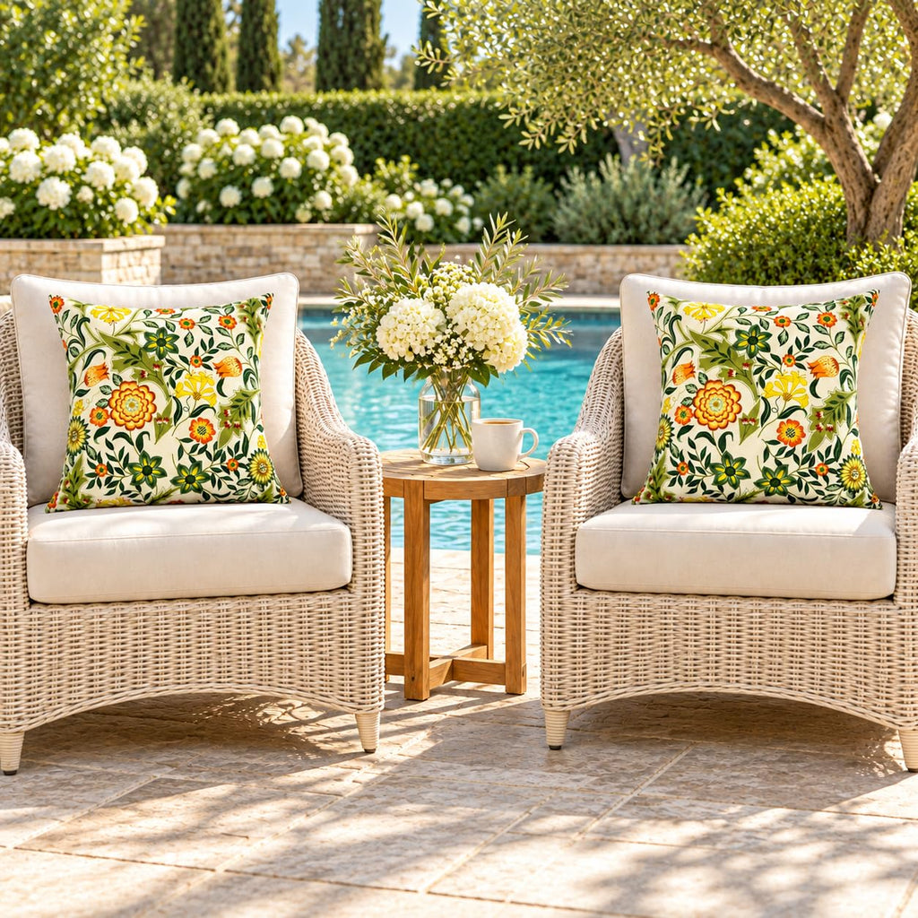 Outdoor/Indoor Decorative Throw Pillows 18×18 Inch
