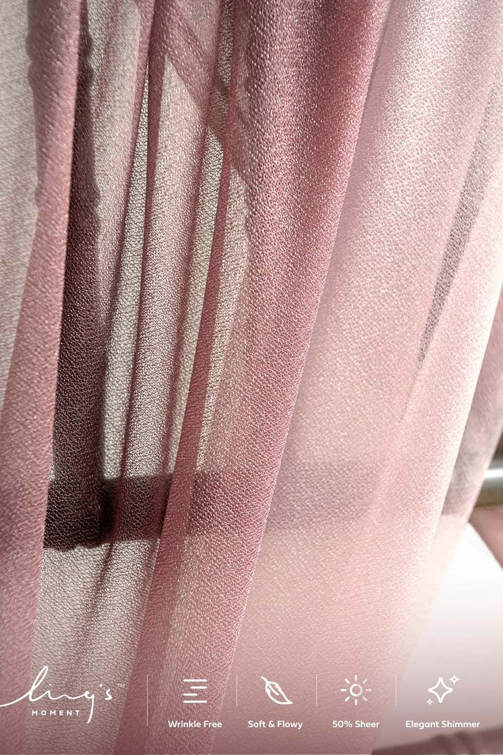 Chair Sashes Wedding Aisle Decorations Dusty Rose Mauve 16pcs