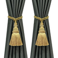 Curtain Tie Backs Rope Tassels for Curtain Holdback - 6 Pack