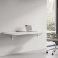 Wall Mounted Desk, Murphy Desk, Wall Mounted Folding Table, 48x16 White