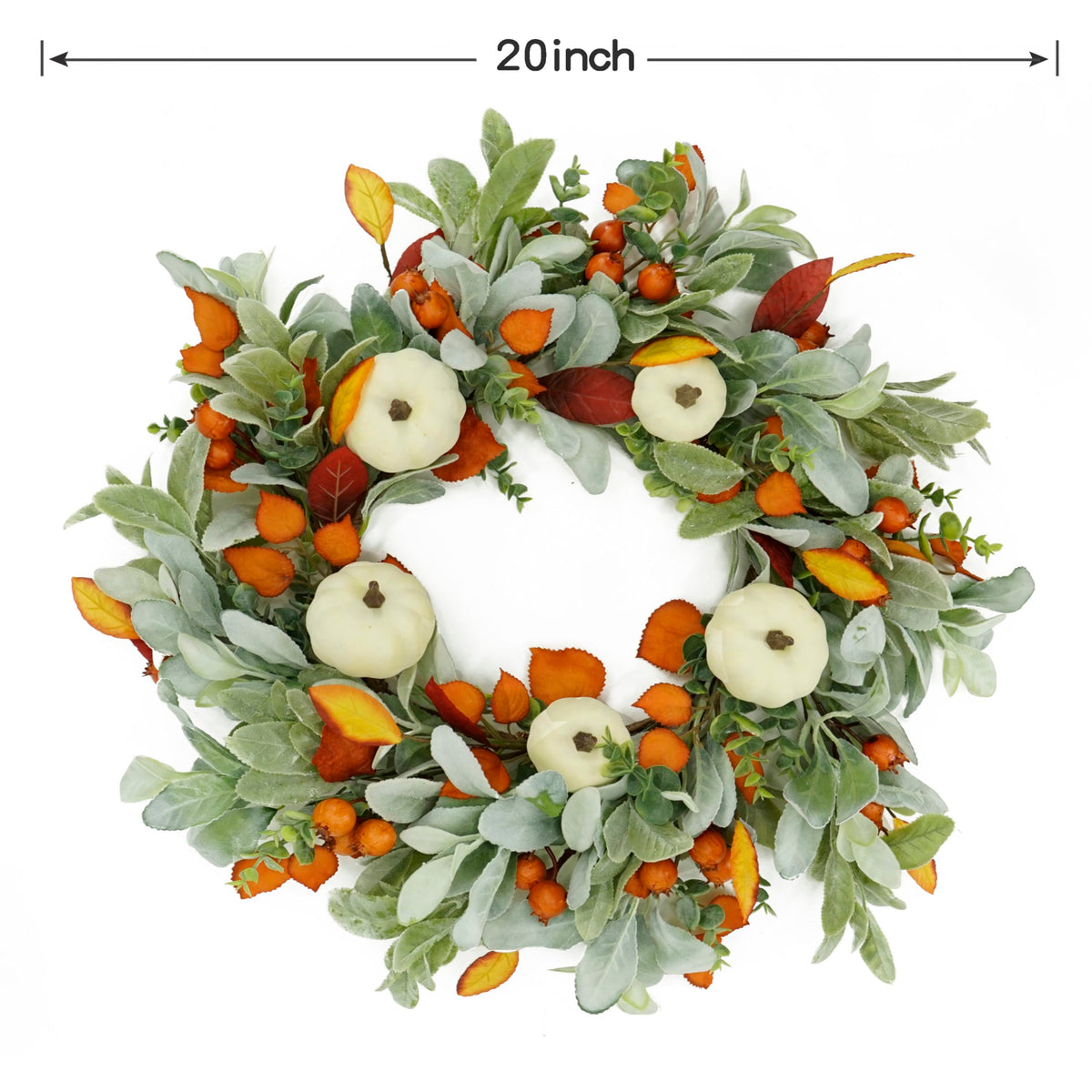 Fall Wreaths for Front Door Autumn Pumpkin Wreath Decor