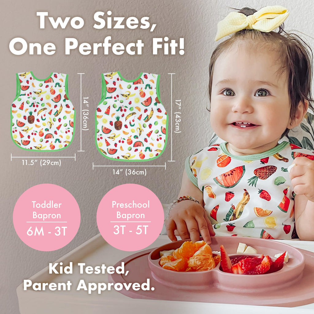 Watermelon Stripes Cooking Crafting Bib Smock Preschool 3-5
