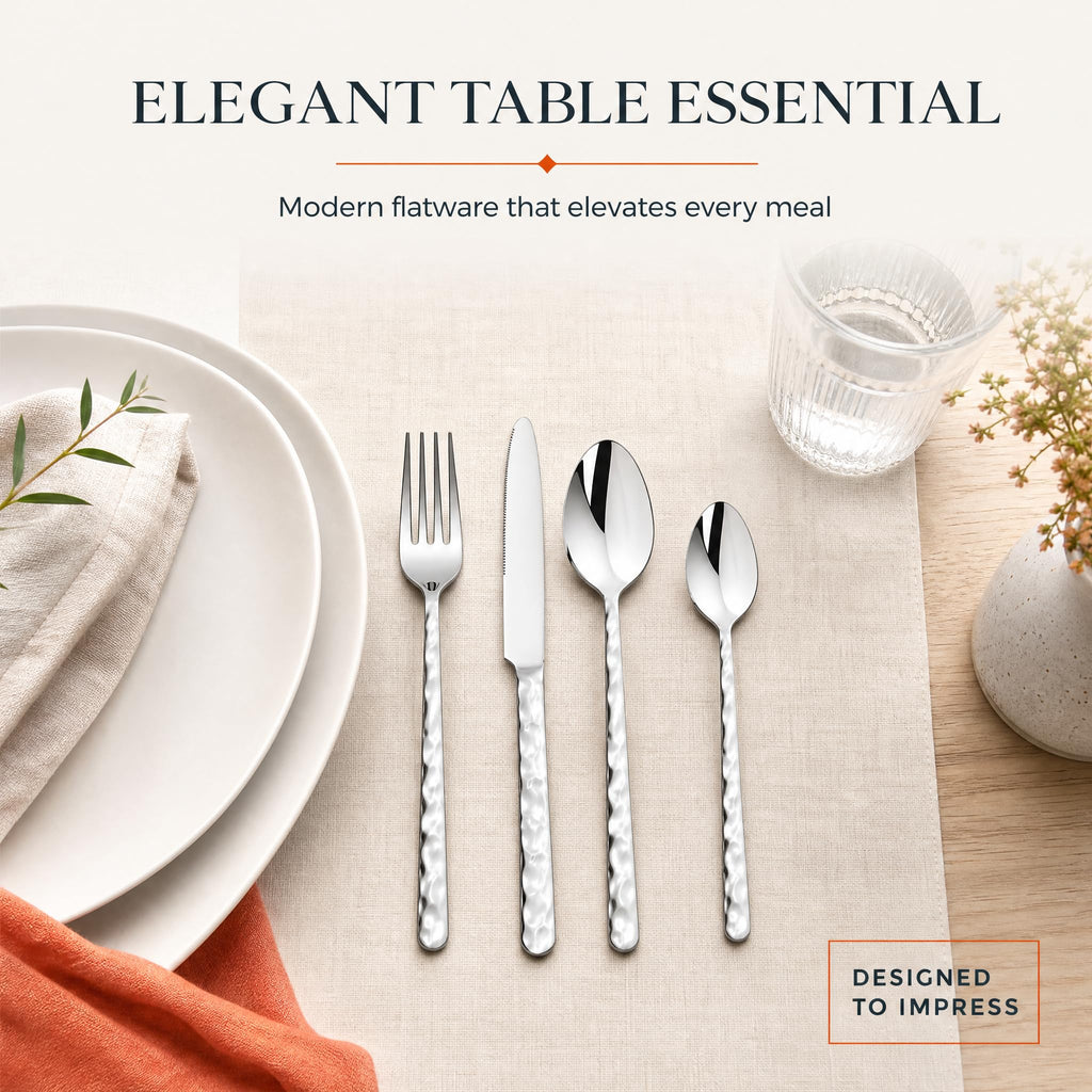 60 Piece Silverware Set for 12