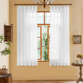 White Pinch Pleat 144 Inch Curtains with Adjustable Hooks 2 Panels