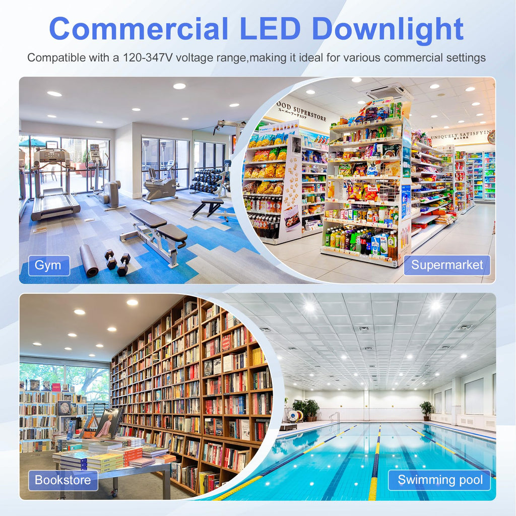 8 Inch 36W Commercial Downlight LED Recessed Retrofit Can Light