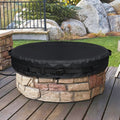 Pit Cover Round for Outdoor Built-in Stone Propane Fire Pit 40-44 Inch