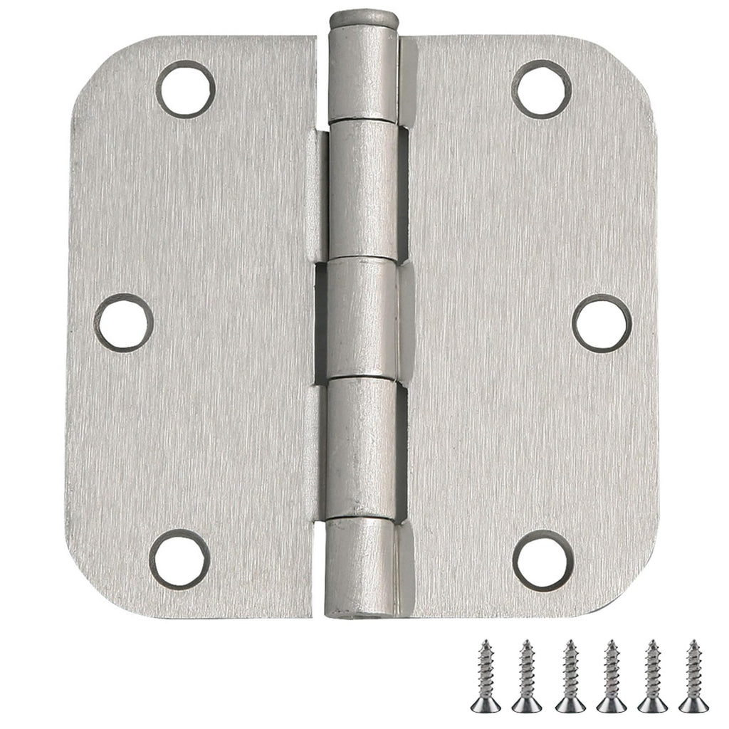 Interior Door Hinge, 3.5", Satin Nickel
