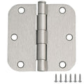 Interior Door Hinge, 3.5", Satin Nickel