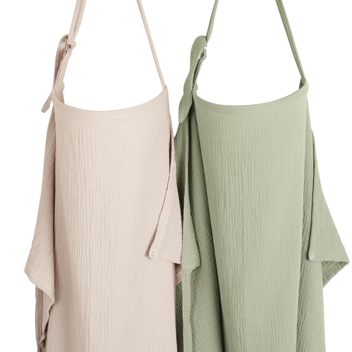 2-Pack Muslin Nursing Cover Up for Breastfeeding Mom with Rigid Hoop