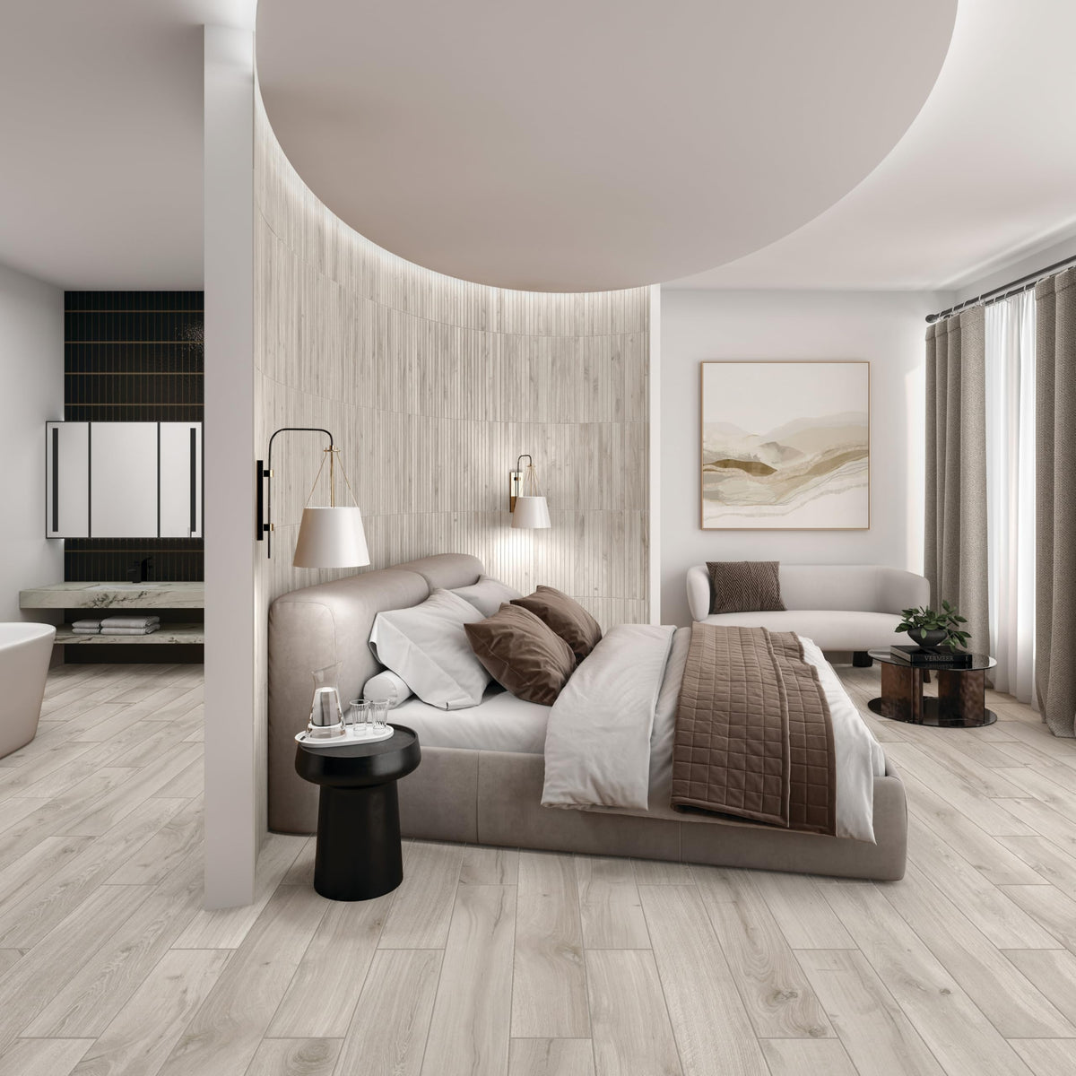 Acreage 8" x 48" Porcelain Wood Look Floor Tile (6 PCS Per Carton) (15.18 SQFT Per Carton)