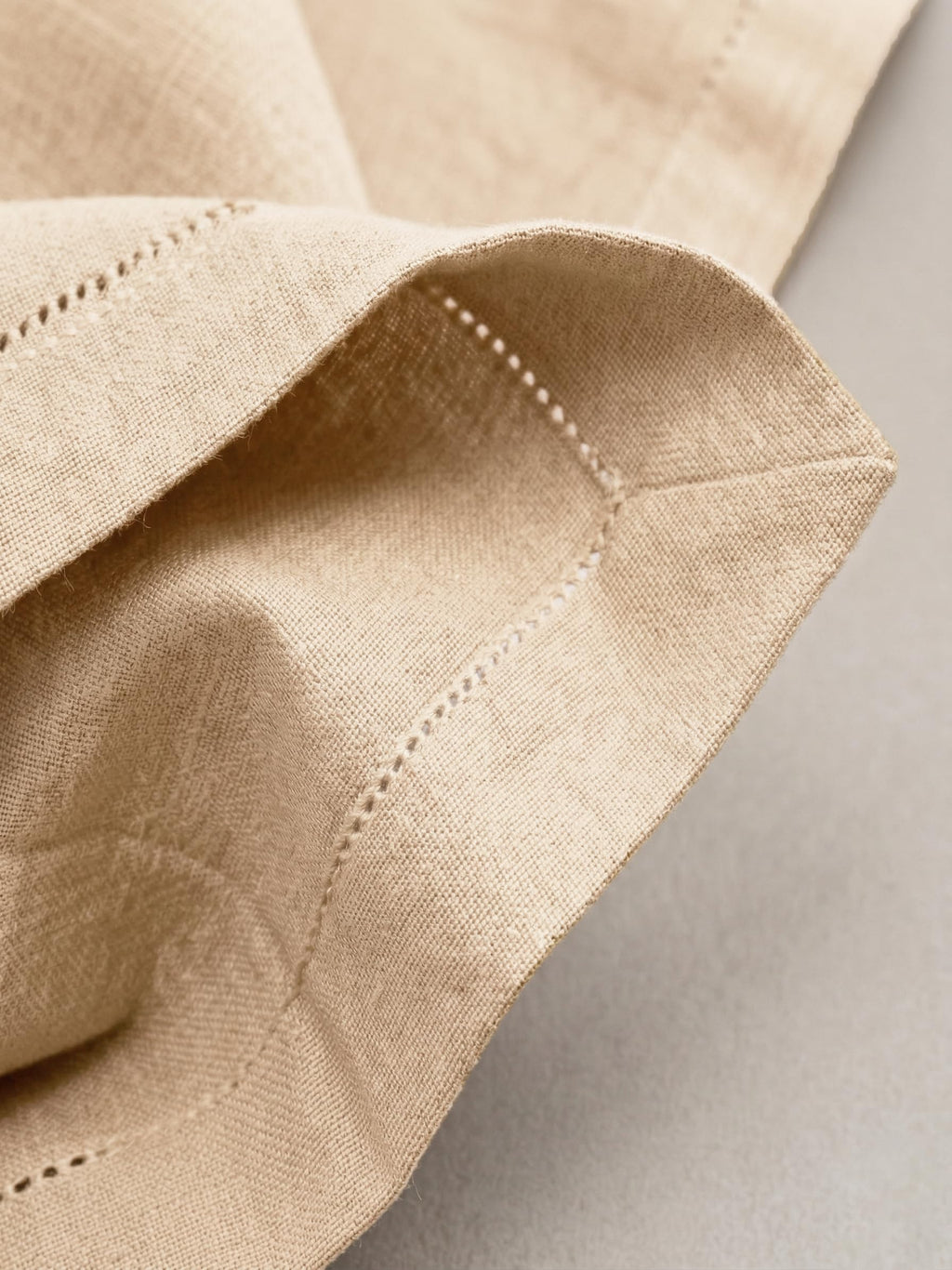 Beige Cotton Cloth Dinner Napkins Set of 12-18x18 Inch