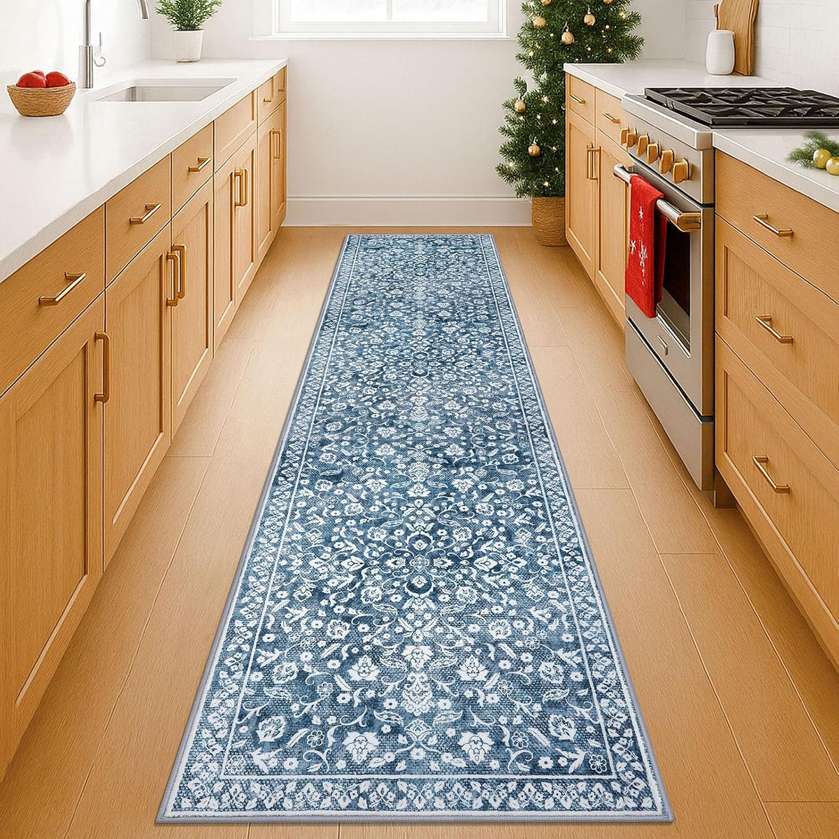 Washable Vintage Runner Rug Non Slip Runners