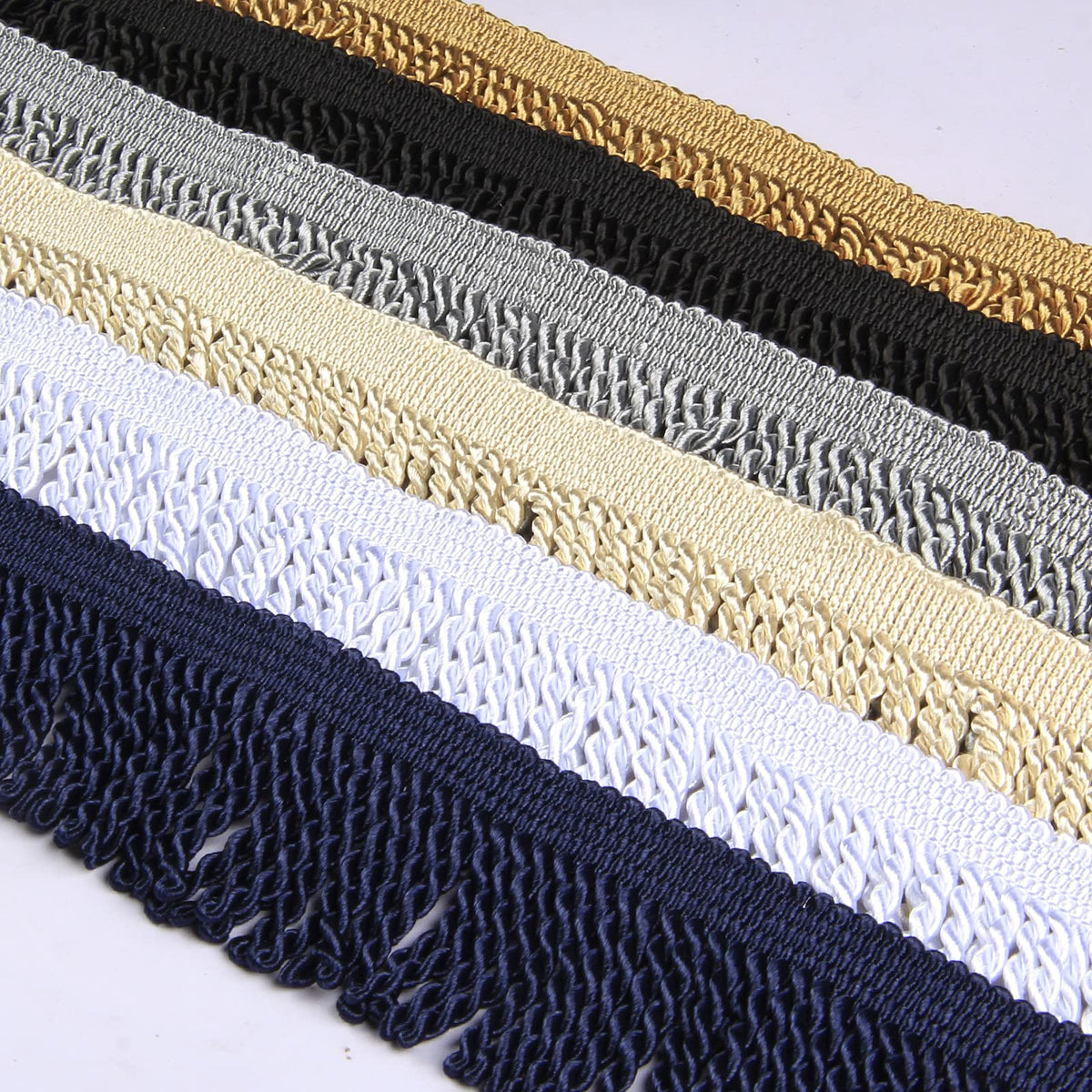 Bullion Fringe Trim 5 Yard x 2.5 Inches Curtain Fringes Trim