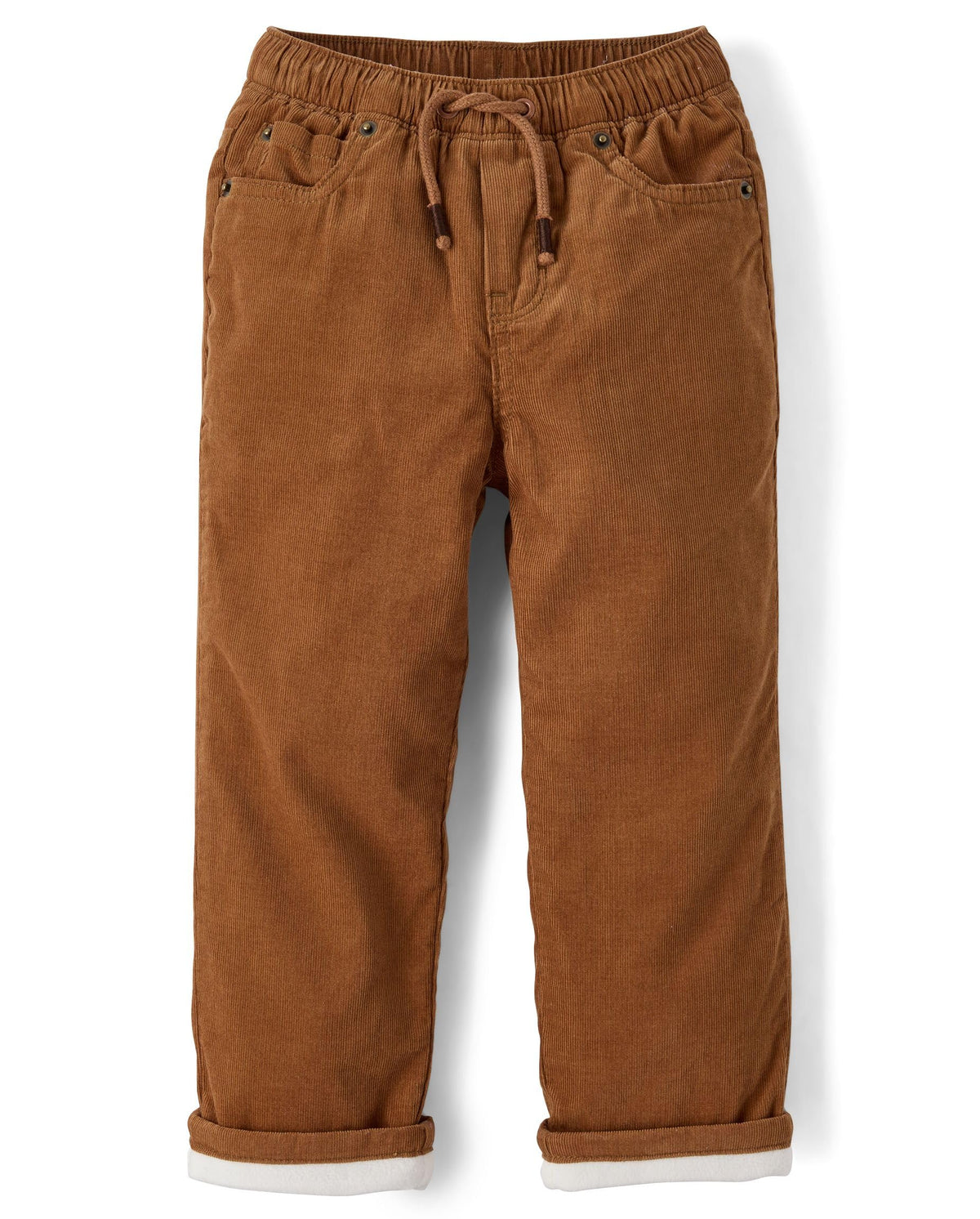 Boys,and Toddler Corduroy Pull on Pants,Antler Brown