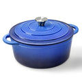 5 QT Enameled Cast Iron Dutch Oven Pot with Lid & Gold Powder