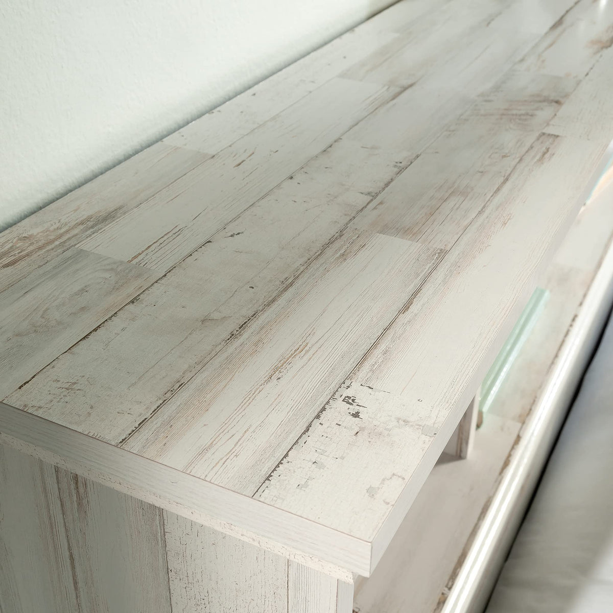 River Ranch Full-Queen Headboard, White Plank Finish