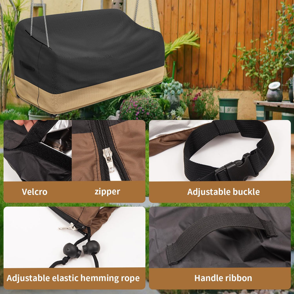 Hanging Porch Swing Cover Waterproof Outdoor Swing Chair Covers Tear Resistant Patio Swing Cover Replacement All