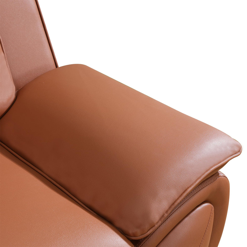 Leather Living Room Sofa Set, Equipped with Metal Leg Support Pillow Top Armrests, Perfect s, Offices, and Lounges
