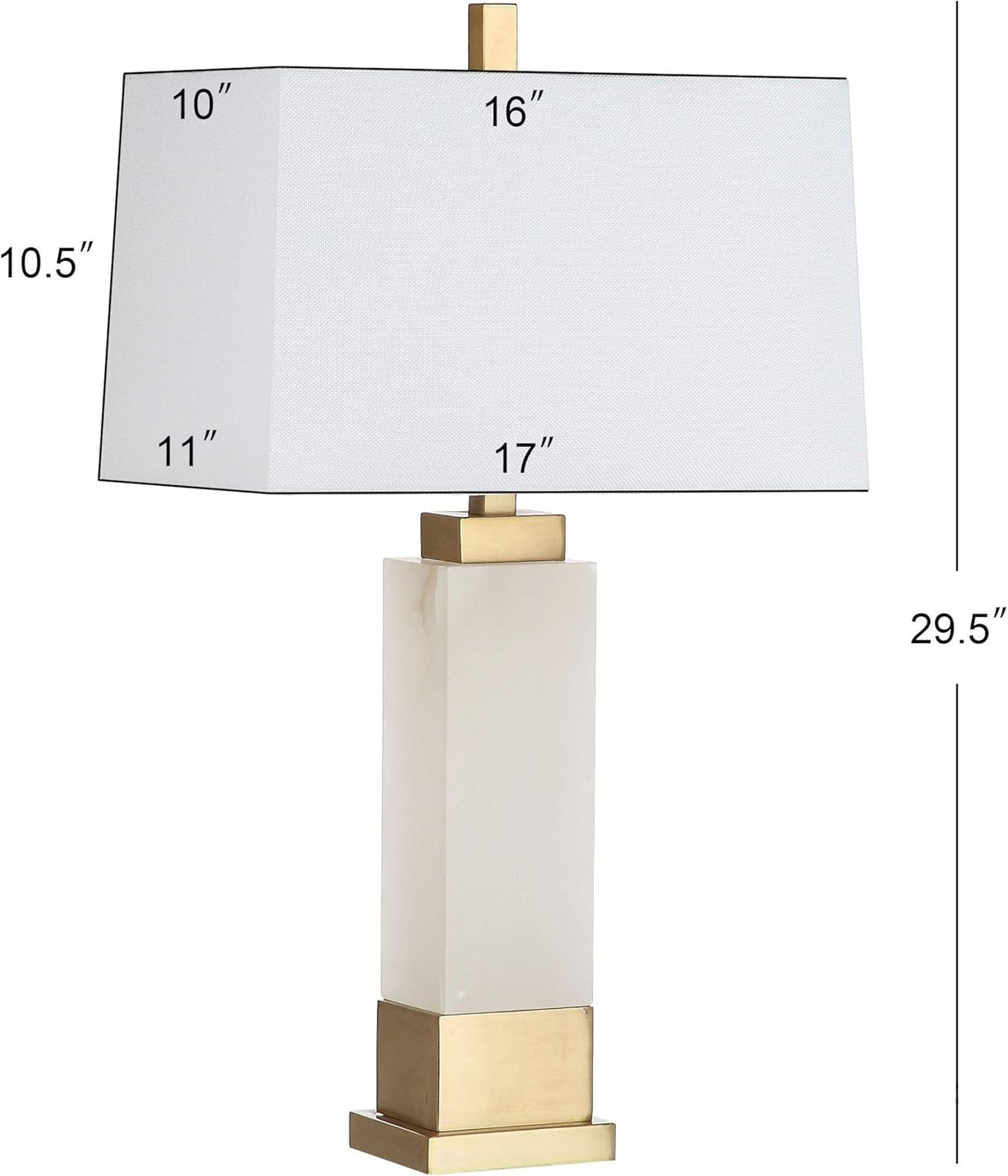Rozella Alabaster White/ Gold 30-inch Bedroom Living Room Home Office Desk Nightstand Table Lamp (LED Bulb Included)