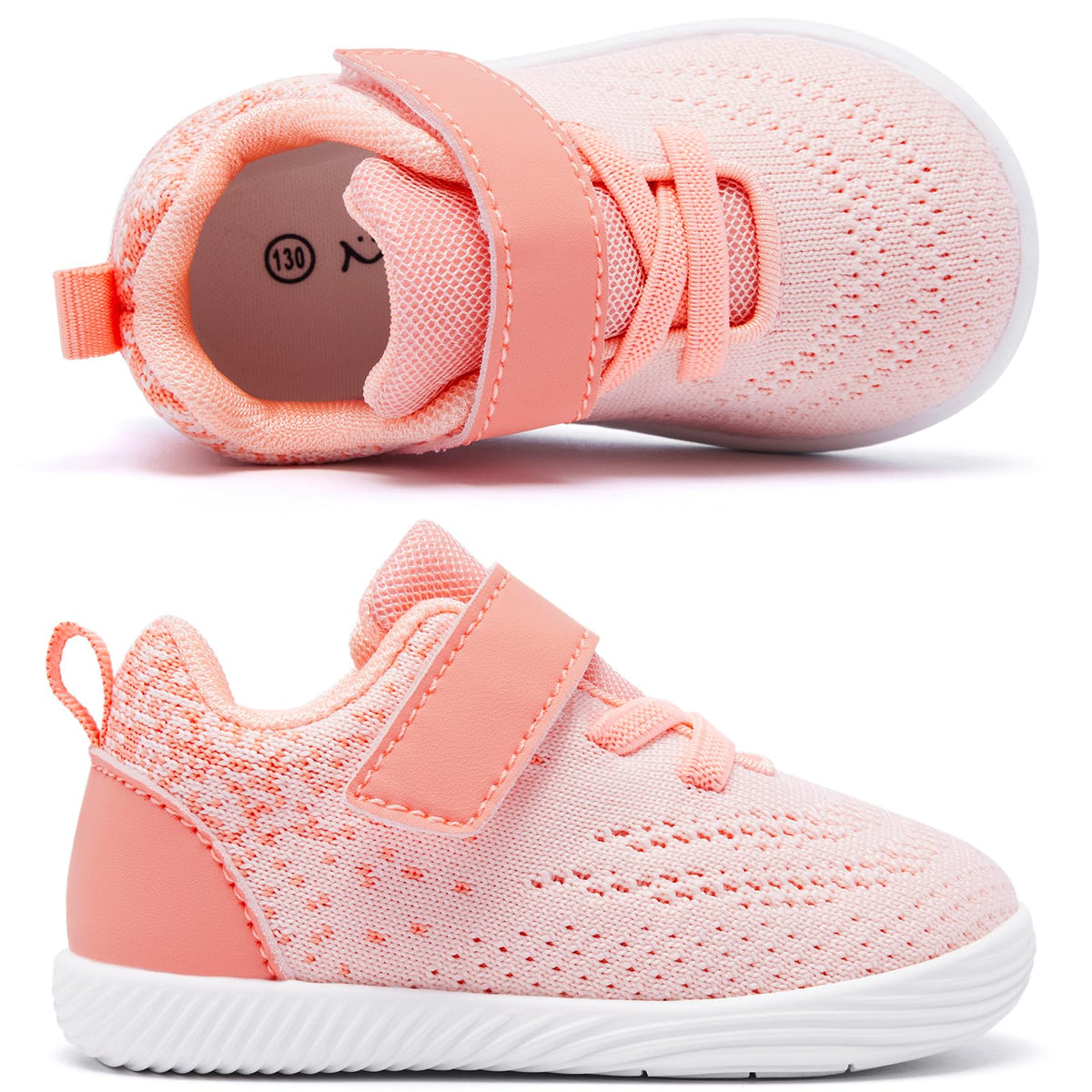 Toddler Sneakers Baby Boys & Girls Barefoot Shoes Lightweight Breathable Walking Running Tennis Athletic Sport Shoes