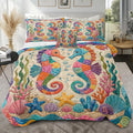 Ocean Seahorse Comforter Colorful Comforter Set