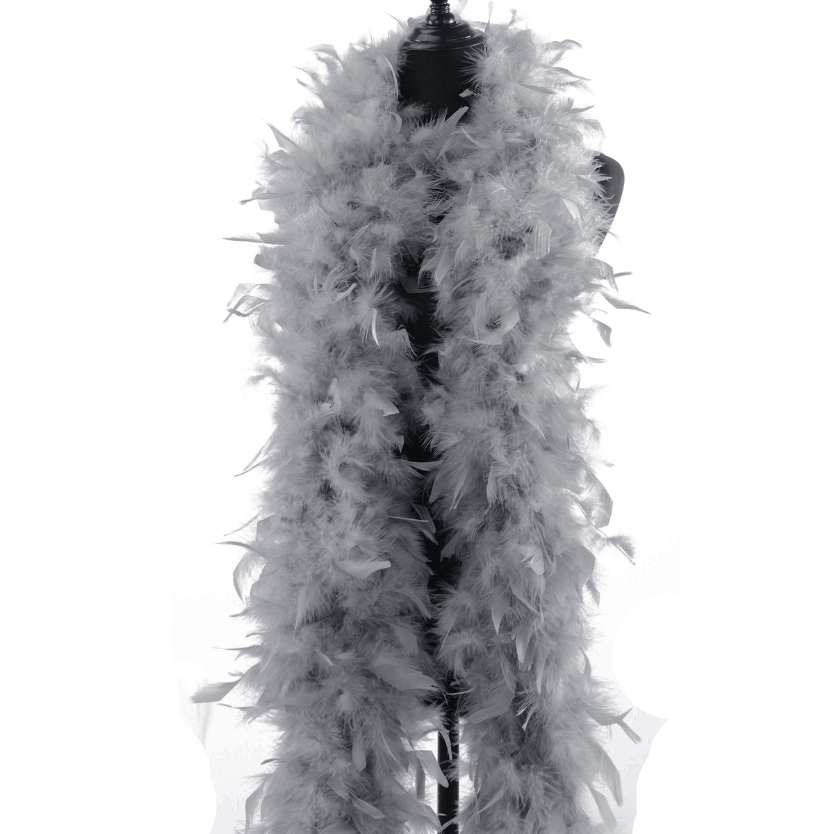 Turkey Chandelle Feather Boa 72'' 100 Gram (Cool Grey)