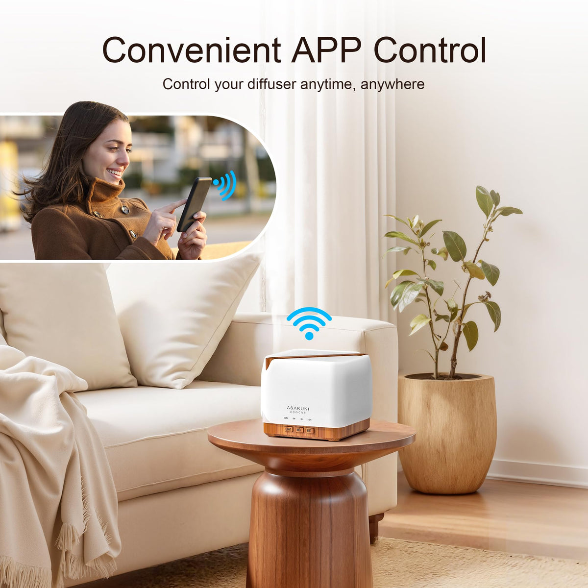 Essential Oil Diffuser Smart WiFi Humidifier 700 ml