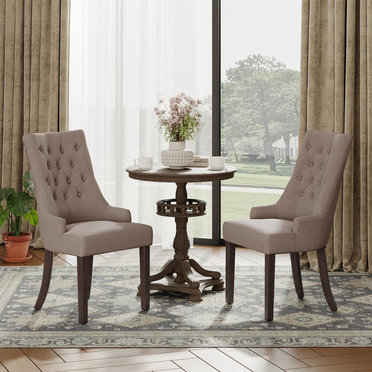 Wingback Set of 2, Taupe