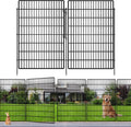 10 Panels Garden Fencing Animal Barrier with Lock, 40 in(H) X 24 ft(L) Dog Fence Outdoor for Yard Rustproof No Dig