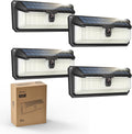 Solar Lights Motion Sensor Outdoor, 258 LEDs Solar Powered Security Lights, 3 Lighting Modes, Waterproof Wall Light