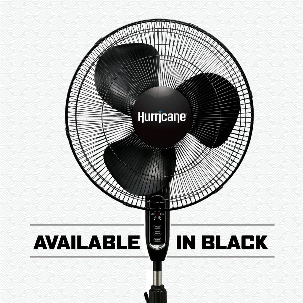 Supreme Oscillating Pedestal Fan w/ Remote , White, 16 in