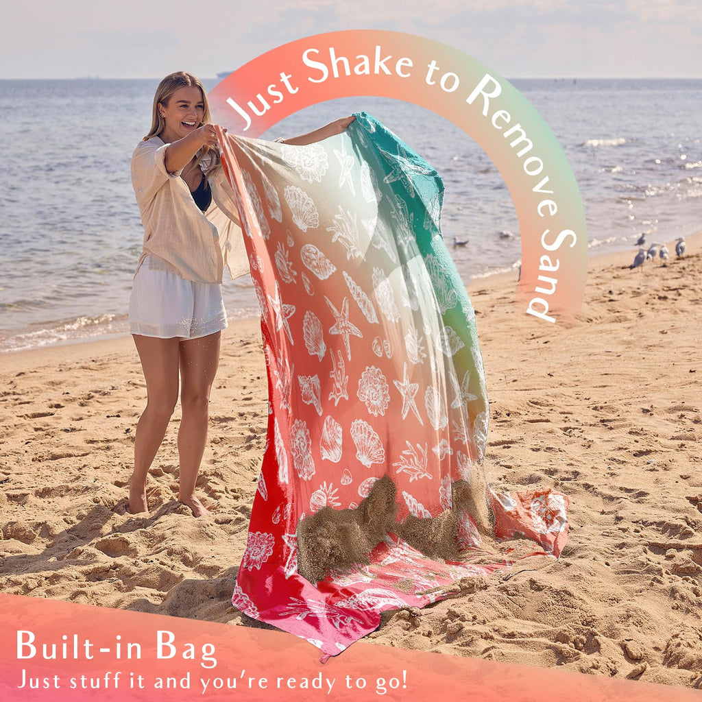 Beach Blanket Waterproof Sandproof Oversized - Extra Large Beach Mat